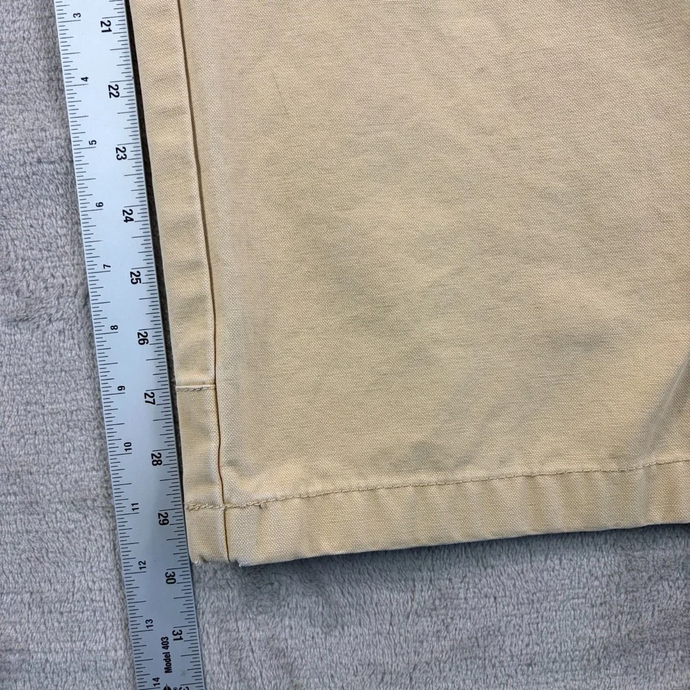 LL Bean Katahdin Iron Works Canvas Nor'‎ Eastern Cotton Carpenter Tan Pant 36x30